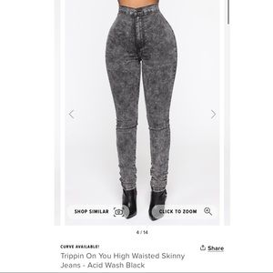 Fashion Nova Acid Wash Skinny Jeans
